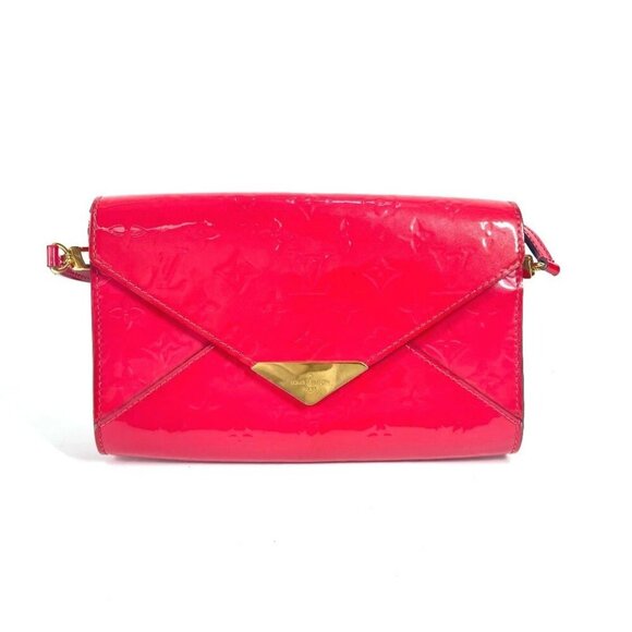 LOUIS VUITTON M90323 MonogramVernis mirror 3WAY Clutch Bag Chain Shoulder Bag - Picture 1 of 14